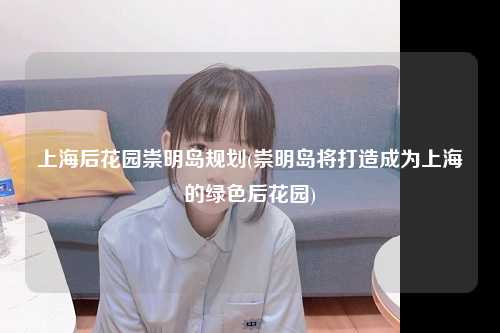 上海后花园崇明岛规划(崇明岛将打造成为上海的绿色后花园)